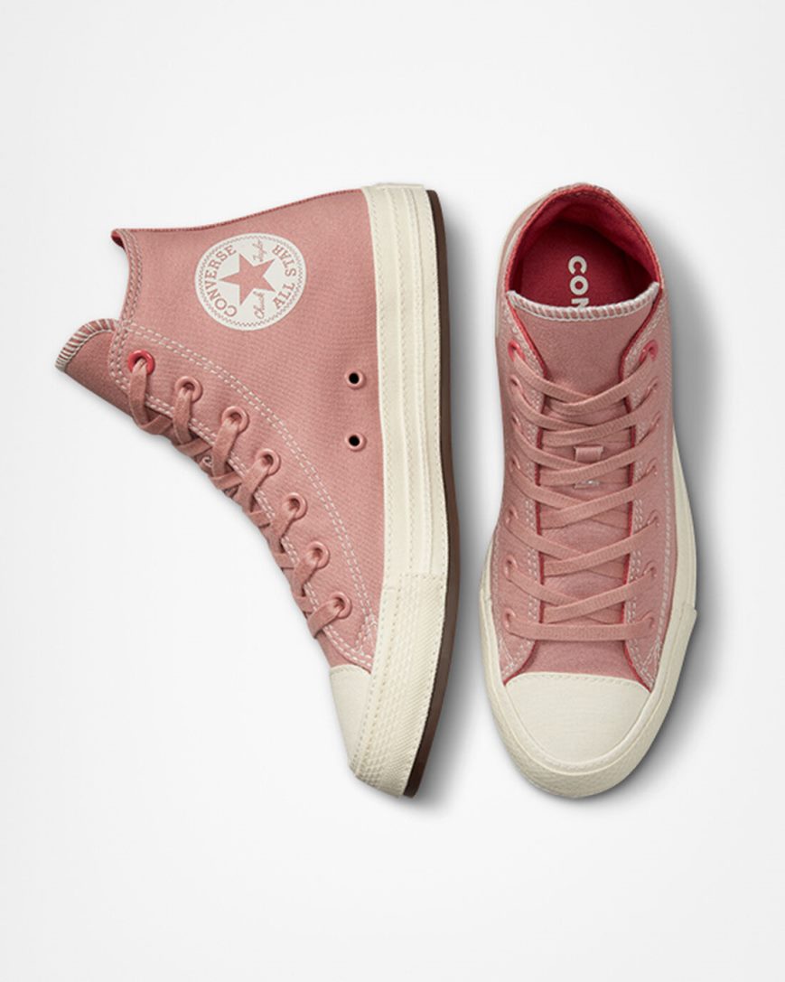 Zapatillas Altas Converse Chuck Taylor All Star Tonal Canvas Mujer Rosas | PE 5470P8